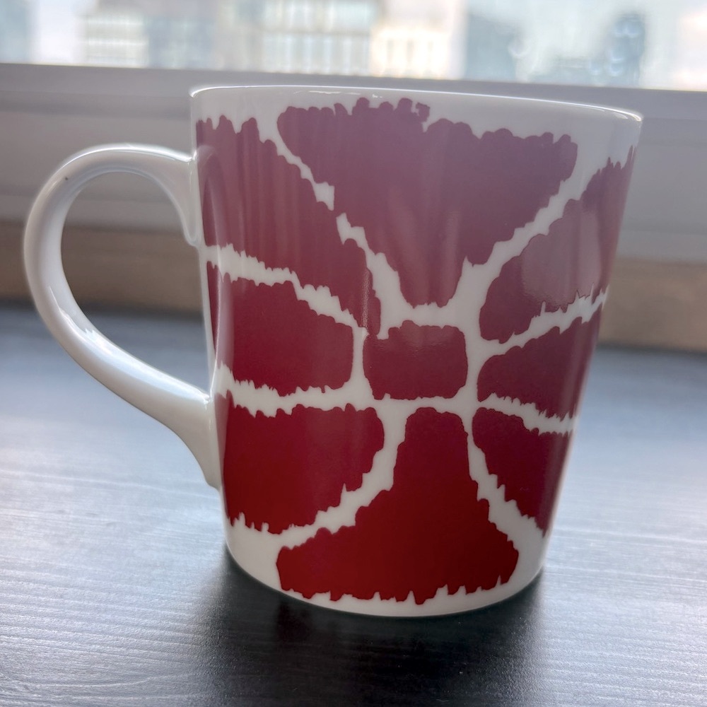 Crate&Barrel Red and White Bow Mug - Picture 2 of 4